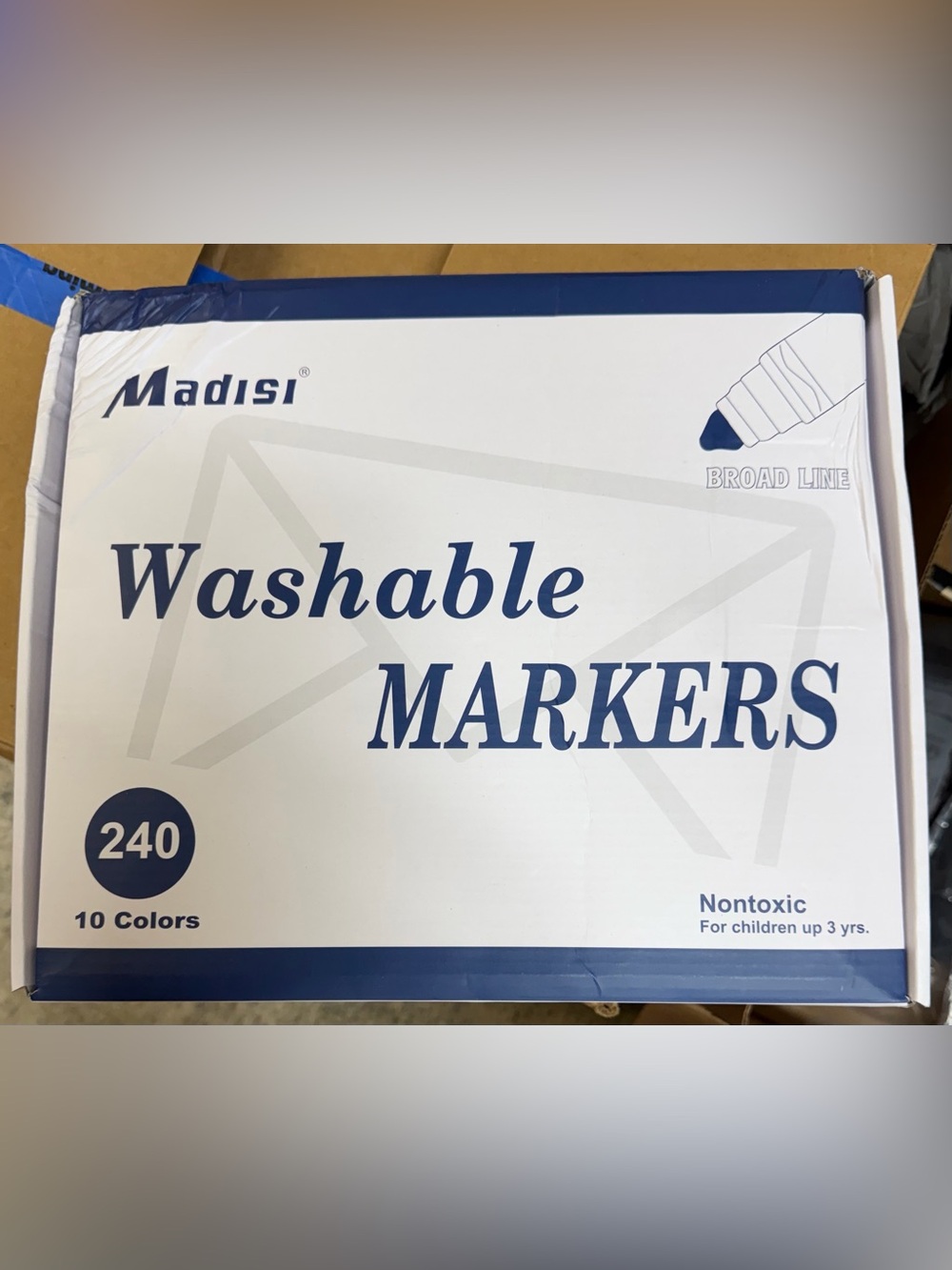 Washable Markers - 240 Count, NEW